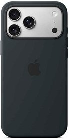 Apple Silikon Case mit MagSafe Handy-Cover für Apple iPhone 17 Pro Max schwarz