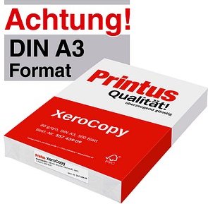 Printus Kopierpapier XeroCopy DIN A3 80 g/qm 500 Blatt