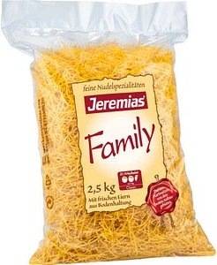 Jeremias® Family Suppen-Nudeln 2mm 2,5 kg