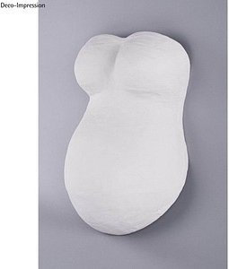 Rayher Abformset Babybauch weiß