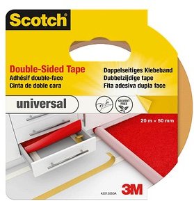 Scotch universal doppelseitiges Klebeband 50,0 mm x 20,0 m, 1 Rolle