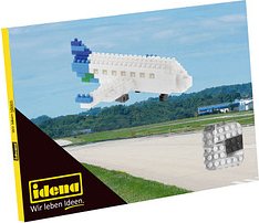 Idena 40149 Postkarte Flugzeug Mini- Bausteine