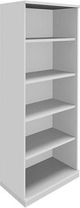 fm Aktenregal Sidney lichtgrau 80,0 x 44,2 x 186,9 cm, 1 St.