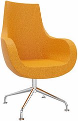 fm Sessel Pirum orange chrom Stoff 71,0 x 73,0 x 110,0 cm, 1 St.