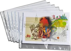 50 LEITZ Prospekthüllen 4724 DIN A4 quer transparent genarbt 0,13 mm