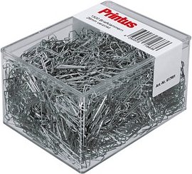 Printus Büroklammern silber glanzverzinkt, 1.500 St.