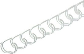 100 LMG Drahtbinderücken weiß für 50 Blatt