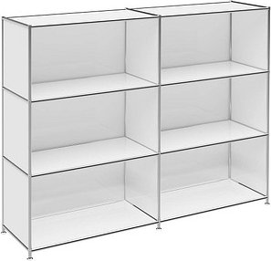 viasit Aktenregal System4 weiß 152,9 x 40,4 x 118,2 cm