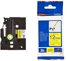 Thumbnail - brother Schriftband TZe-FX631 TZEFX631, 12 mm schwarz auf gelb
