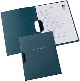 10 OXFORD Bewerbungsmappen Excellent DIN A4 grau