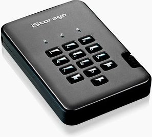 iStorage diskAshur2 256 GB externe SSD-Festplatte schwarz