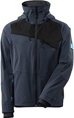 Thumbnail - MASCOT® Herren Regenjacke Advanced schwarzblau Größe XS