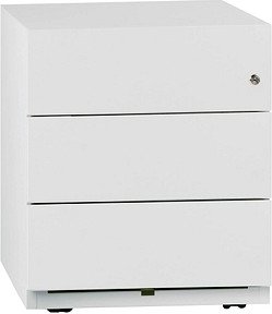 BISLEY Note Rollcontainer verkehrsweiß 3 Auszüge 42,0 x 56,5 x 49,5 cm