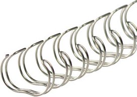 LMG Drahtbinderücken silber für 220 Blatt, 50 St.