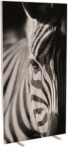 PAPERFLOW Trennwand easyScreen Black & White, 61259 bunt 94,0 x 173,4 cm, 1 St.