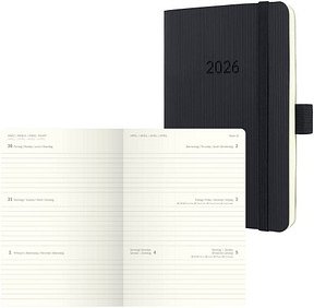 SIGEL Taschenkalender Conceptum 2026 schwarz, 1 St.