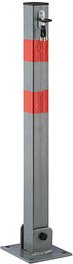 Thumbnail - relaxdays Absperrpfosten grau/rot, 1 St.