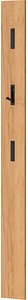 Thumbnail - GERMANIA Wandgarderobe 3728-243 eiche Holz 3 Haken 15,0 x 170,0 cm