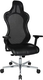 Thumbnail - Topstar Bürostuhl Open Chief Premium, SR79WTW3S100 Stoff schwarz, Gestell alu