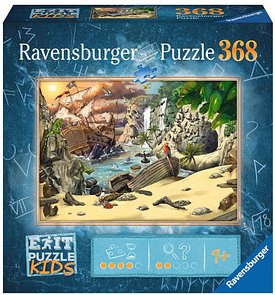 Ravensburger EXIT PUZZLE KIDS Das Piratenabenteuer Puzzle, 368 Teile