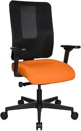 Topstar Bürostuhl Sitness Open X (N) Deluxe, OX300TW2 T340 Stoff orange, Gestell schwarz