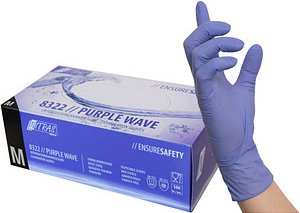 NITRAS MEDICAL unisex Einmalhandschuhe PURPLE WAVE lila Größe M, 100 St.