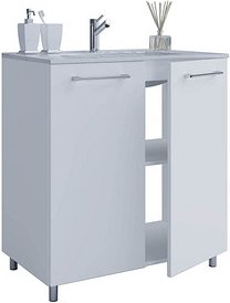 Thumbnail - VCM my bath Badmöbel-Set Gilos 914865 weiß 80,0 x 46,0 x 86,0 cm