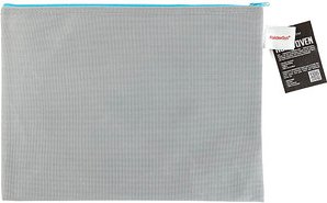 FolderSys Reißverschlussbeutel grau/blau 0,15 mm, 1 St.