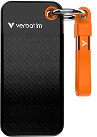verbatim Pocket 2 TB externe SSD-Festplatte orange, schwarz