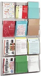 helit Wandprospekthalter transparent 12x DIN A4