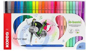 Kores® K Beats Filzstifte farbsortiert, 26 St.
