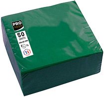PROnappe Servietten tannengrün 2-lagig 20,0 x 20,0 cm, 50 St.