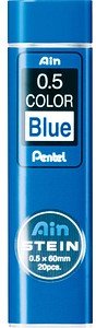 Pentel Ain Stein C275-BL Feinminen-Bleistiftminen blau 0,5 mm, 20 St.