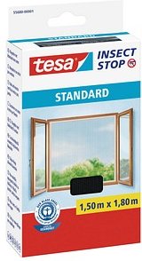 Thumbnail - tesa Fliegengitter Insect Stop Standard anthrazit 1,5 x 1,8 m