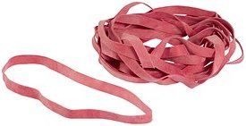 Gowi Gummibänder rot 1,0 cm, Ø 13,0 cm, 500,0 g