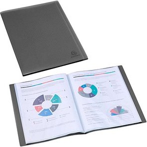 Exacompta Opak Sichtbuch DIN A4, 50 Hüllen schwarz, 1 St.