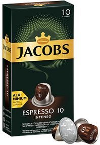 Thumbnail - JACOBS ESPRESSO INTENSO Kaffeekapseln, Arabica- und Robustabohnen kräftig, 10 Portionen