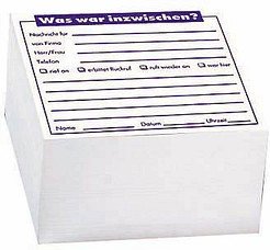 Memo Notizzettel geleimt weiß 9,8 x 9,8 cm, ca. 500 Blatt, 1 Block