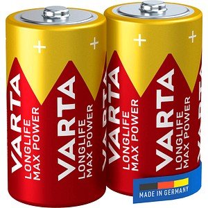 Thumbnail - VARTA Batterien LONGLIFE Max Power Alkali-Mangan Baby C 1,5 V, 2 St.