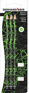 EBERHARD FABER Bleistift-Set HB schwarz/grün, 1 Set