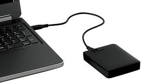 Western Digital Elements Portable 1 TB externe HDD-Festplatte schwarz