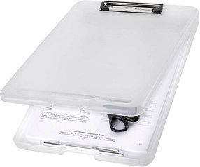 maped Klemmbrett the clip H2532010 DIN A4 weiß transluzent Kunststoff, 1 St.