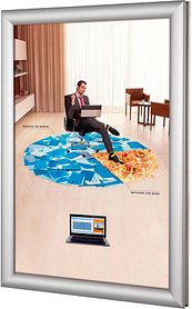 Thumbnail - update displays Klapprahmen Easy-Fix silber 45,0 x 62,4 cm, 1 St.