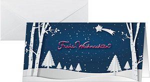 SIGEL Weihnachtskarten Pop-up winter Landscape DS087 DIN lang, 25 St.