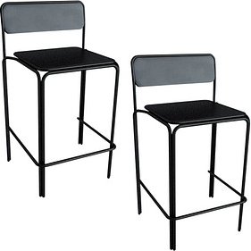 meet powered by PAPERFLOW Barhocker BISTRO THBISX2M.01 schwarz, 2 St.