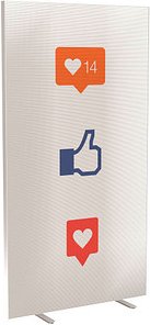 PAPERFLOW Trennwand easyScreen Business, 62273 bunt 94,0 x 173,4 cm, 1 St.