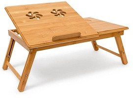 relaxdays Laptop-Betttablett braun