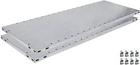2 SCHULTE Fachboden für Schwerlastregal Z1 silber 100,0 x 30,0 cm