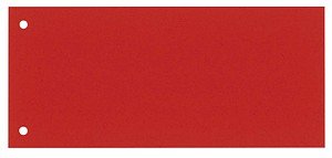 Thumbnail - DONAU Trennstreifen DONAU rot, 190 g/qm Karton 23,5 x 10,5 cm, 100 St.