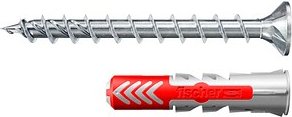 fischer DuoPower ETA 8x40 FPF II 564789 Dübel mit Schrauben Ø 8 mm x 10 mm, 50 St.